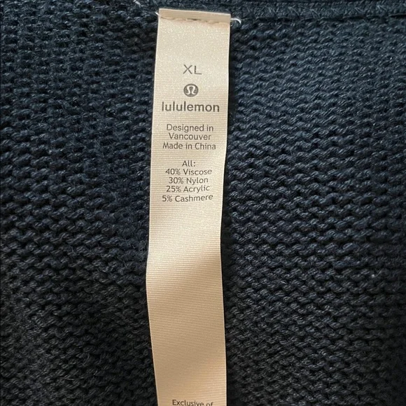 Women's Navy Zip-Up Sweater - Picture 6 of 6